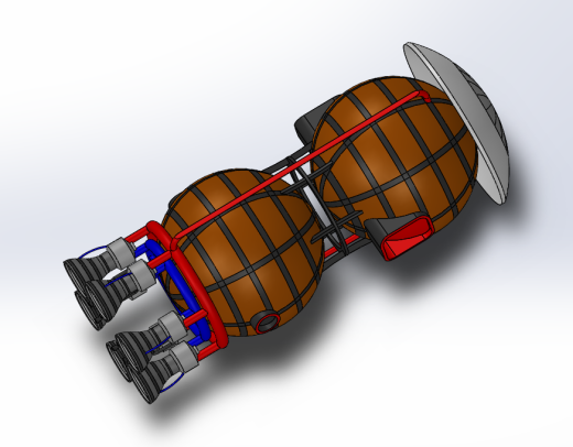 B导Dan运载车模型简易3D数模图纸 Solidworks设计缩略图